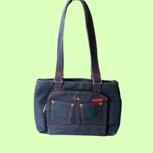 Vintage Denim Shoulder Bag